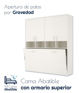 Cama Abatible Horizontal con Altillo