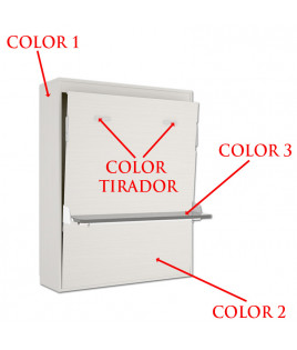 Cama Abatible Vertical matrimonial con escritorio