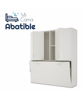 Cama Abatible Horizontal con altillo superior