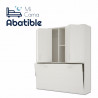 Cama Abatible Horizontal con altillo superior