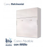 Cama Abatible Horizontal matrimonial con altillo