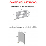 Dormitorio juvenil formado por cama abatible, escritorio y módulos auxiliares