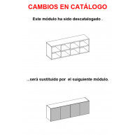 Dormitorio juvenil formado por cama abatible matrimonial con estantería superior y armario