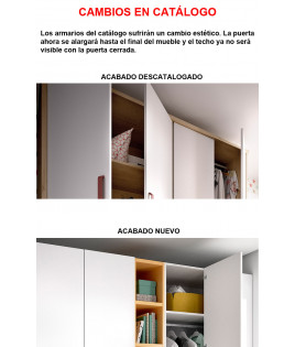 Dormitorio juvenil formado por litera abatible, armario y estantería Ref CAYH417