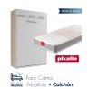 Pack Cama Abatible Vertical con Altillo y Colchón