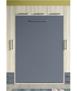 Pack Cama Abatible Vertical con Altillo y Colchón