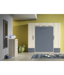 Cama Abatible Vertical con Altillo y posibilidad de patas automáticas