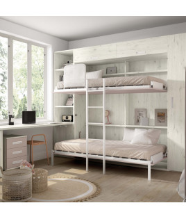 Pack Litera Abatible Horizontal con Altillo y Colchones