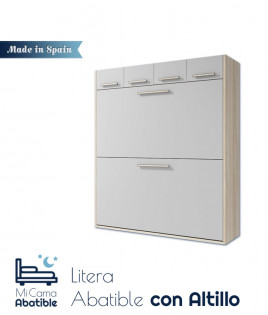 Litera Abatible Horizontal con Altillo y posibilidad de patas automáticas