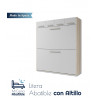 Litera Abatible Horizontal con Altillo y posibilidad de patas automáticas