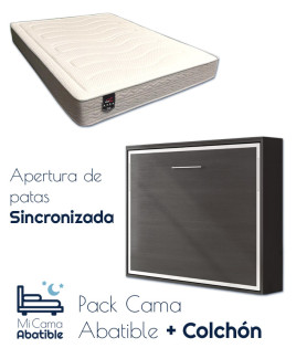 Pack Cama Abatible Horizontal y Colchón