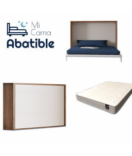 Pack Cama Abatible Horizontal y Colchón Viscoelastico