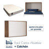 Pack Cama Abatible Horizontal y Colchón Viscoelastico