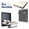 Pack Cama Abatible Vertical con estante sincronizado y colchón