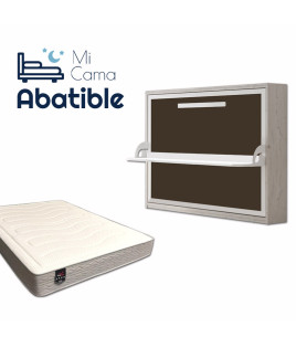 Pack Cama Abatible Horizontal con Escritorio y Colchón