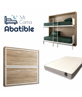 Pack Litera Abatible Horizontal con Altillo opcional y Colchones