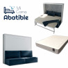 Pack Cama Abatible Horizontal con Sofá y Colchón