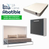 Pack Cama Abatible Horizontal con apertura eléctrica motorizada y Colchón Viscoelástico