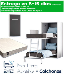 Pack Litera Abatible Vertical y Colchones