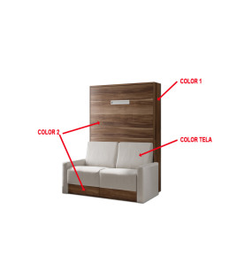 Cama Abatible Vertical con Sofá