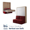 Cama Abatible Vertical con Sofá