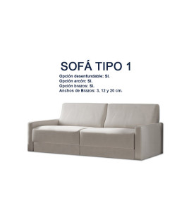 Cama Abatible Vertical con Sofá