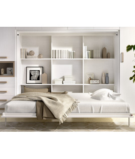 Cama Abatible de matrimonio con armario de puertas correderas