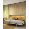 Cama Abatible en medidas individuales y matrimoniales con armario de puertas correderas