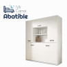 Cama Abatible en medidas individuales y matrimoniales con armario superior 