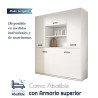 Cama Abatible en medidas individuales y matrimoniales con armario superior 