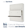 Cama Abatible de matrimonio con escritorio y armario