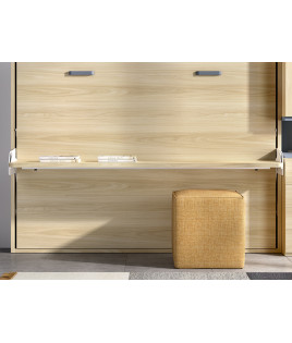 Cama Abatible de matrimonio con escritorio y armario