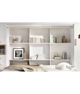 Cama Abatible de matrimonio con escritorio y armario