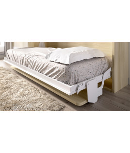 Cama Abatible Horizontal con escritorio y armario