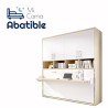 Cama Abatible Horizontal con escritorio y armario