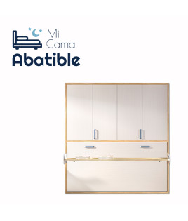 Cama Abatible Horizontal con escritorio y armario