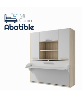 Cama Abatible con escritorio y armario