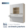 Cama Abatible con escritorio y armario