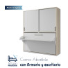 Cama Abatible con escritorio y armario