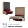 Cama Abatible Vertical con Sofá