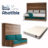 Pack Cama Abatible Horizontal con Sofá y Colchón