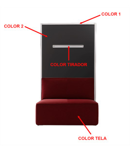 Litera Abatible Vertical con Sofá