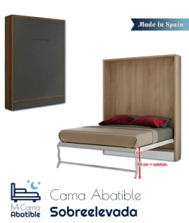 Cama Abatible Vertical con más altura, mayor facilidad para bajar y subir a la cama