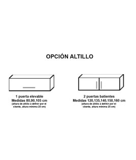 Cama Abatible Vertical con más altura, mayor facilidad para bajar y subir a la cama