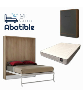 Pack Cama Abatible Vertical con más altura y Colchón