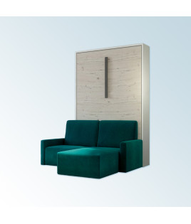 Cama Abatible Vertical con Sofá Chaiselongue