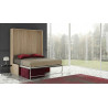 Cama Abatible Vertical brazo de madera con Sofá Chaiselongue