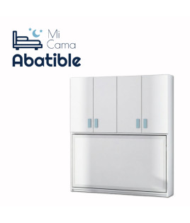 Cama abatible matrimonial e individual con armario