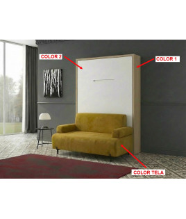 Cama Abatible Vertical con Sofá