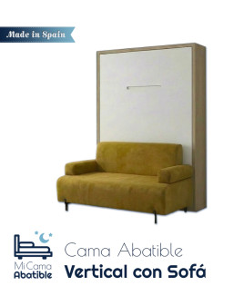 Cama Abatible Vertical con Sofá
